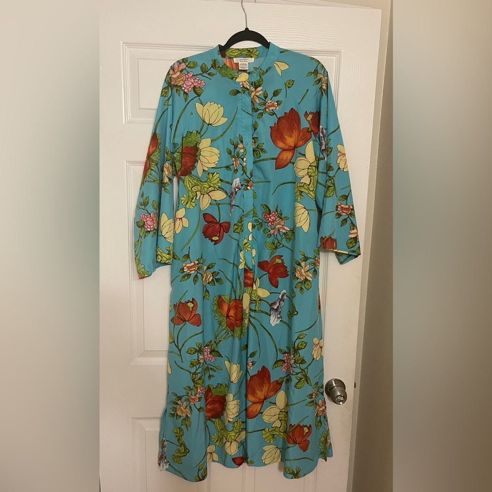 Floral Blue Nightgown